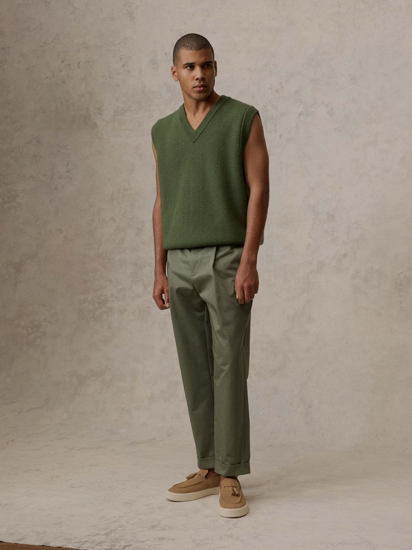 Green Crochet V Neck Summer Vest | Summer essential