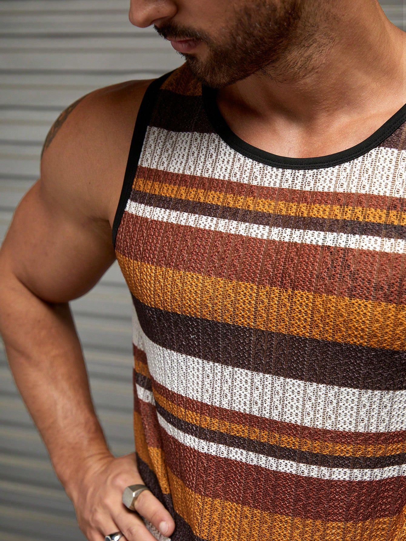 Trendy summer essential men's tank top