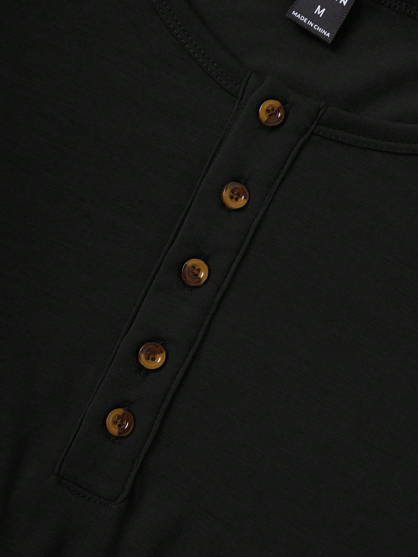 Summer essential men's buttoned tank top |Black|
