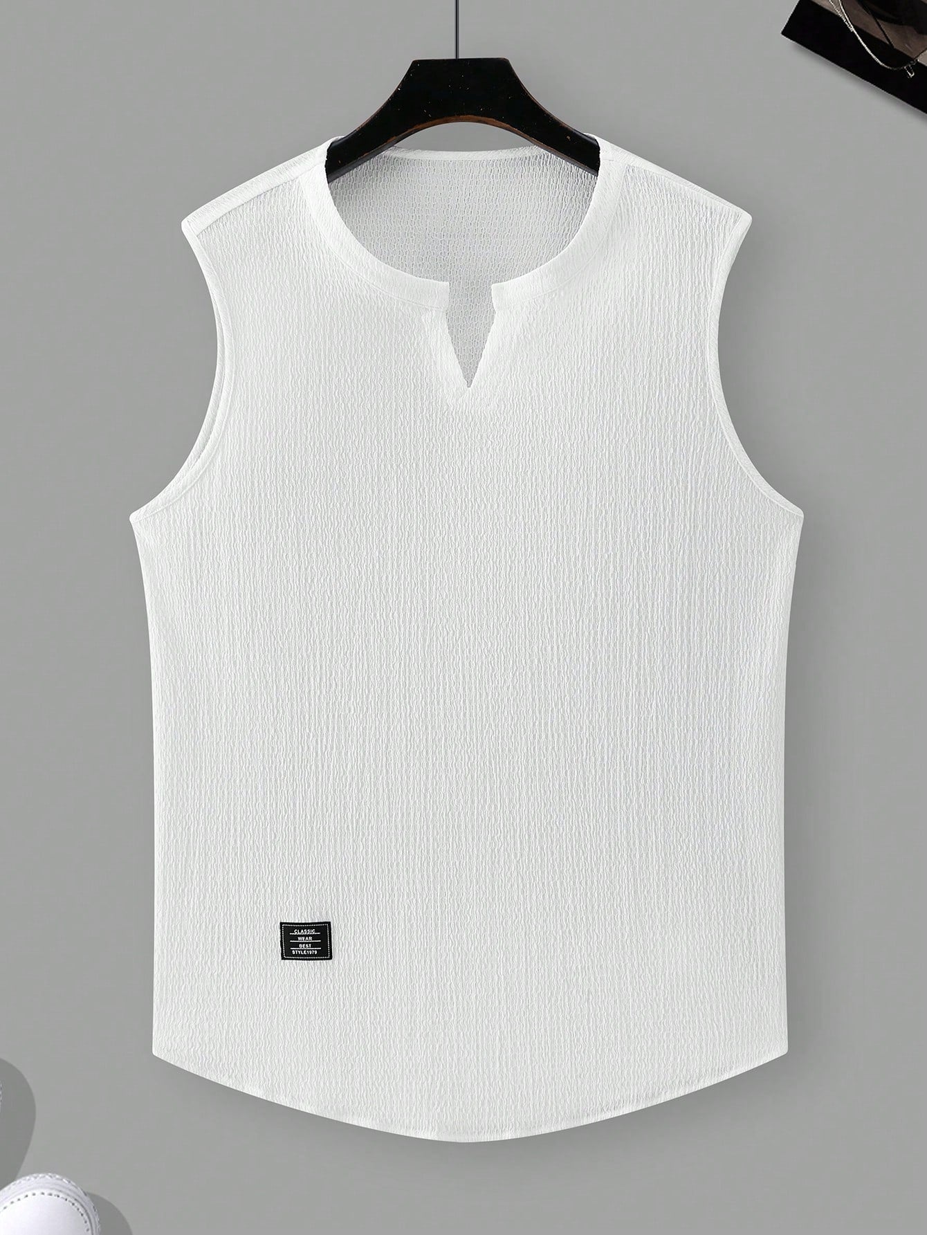 Comfortable Men's white tank top |summer essential|