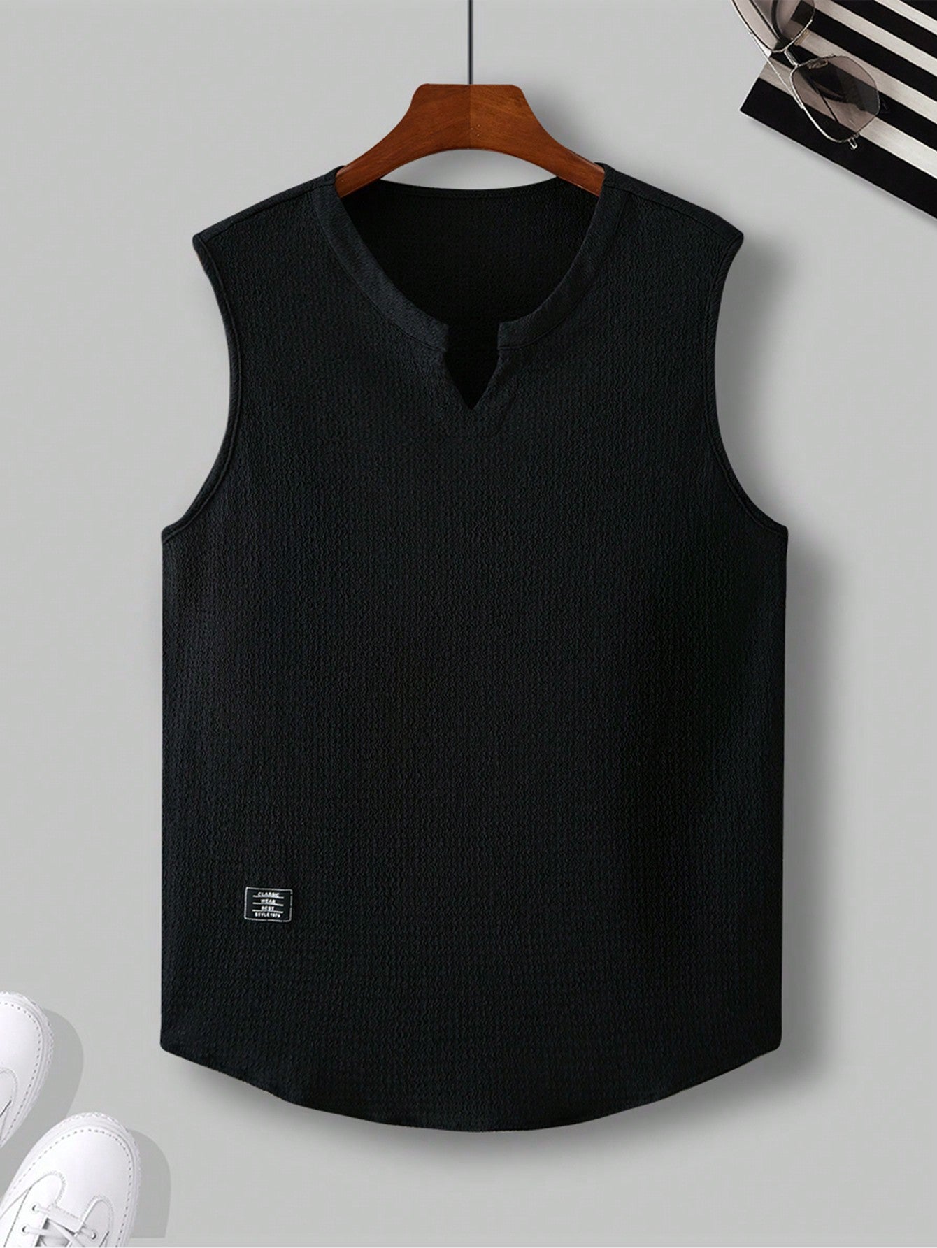 Comfortable Men's white tank top |summer essential|