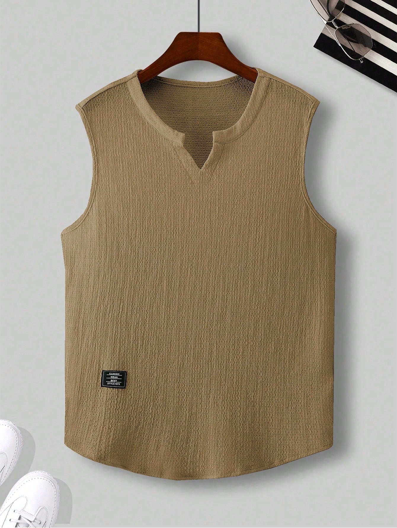 Comfortable Men's Brown tank top |summer essential|