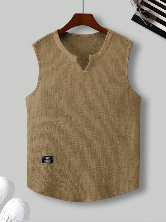 Comfortable Men's Brown tank top |summer essential|