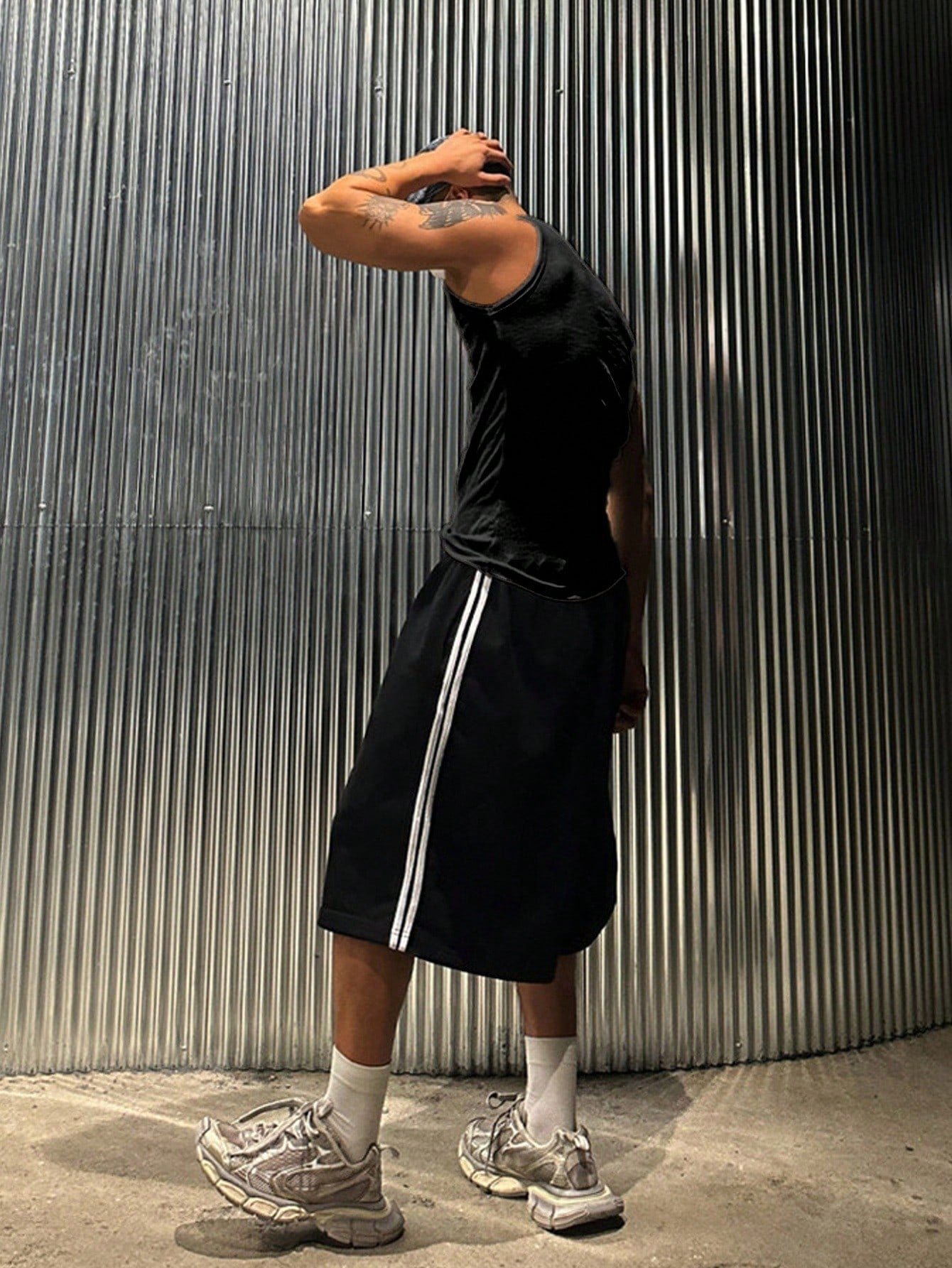 Men's basic tank top | Black |