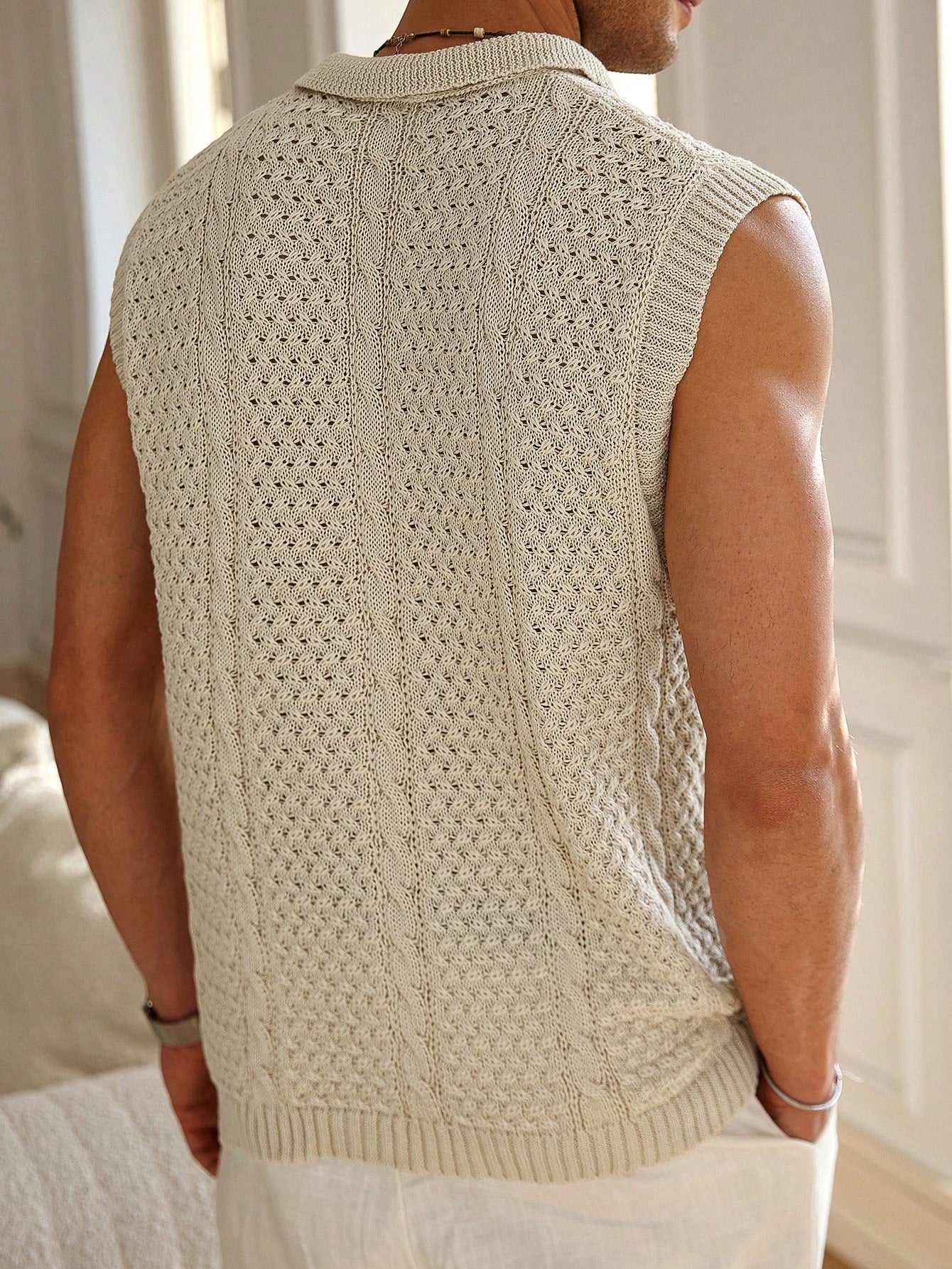 Versatile collared men's Vest
