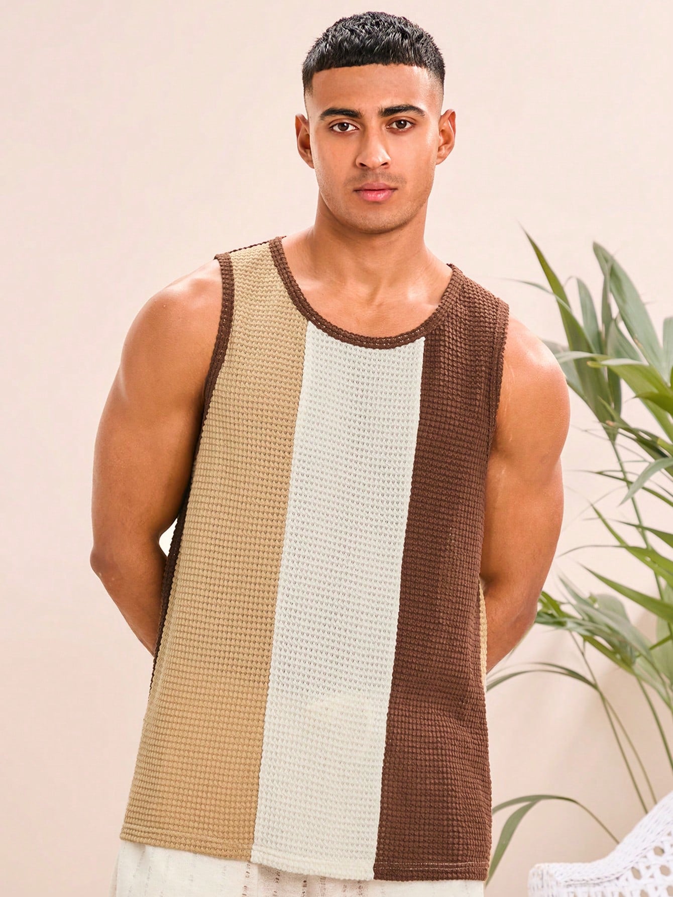 Vibrant summer essential men's tank top