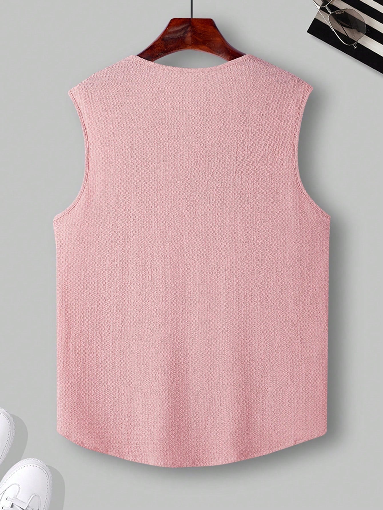 Comfortable Men's Pink tank top |summer essential|