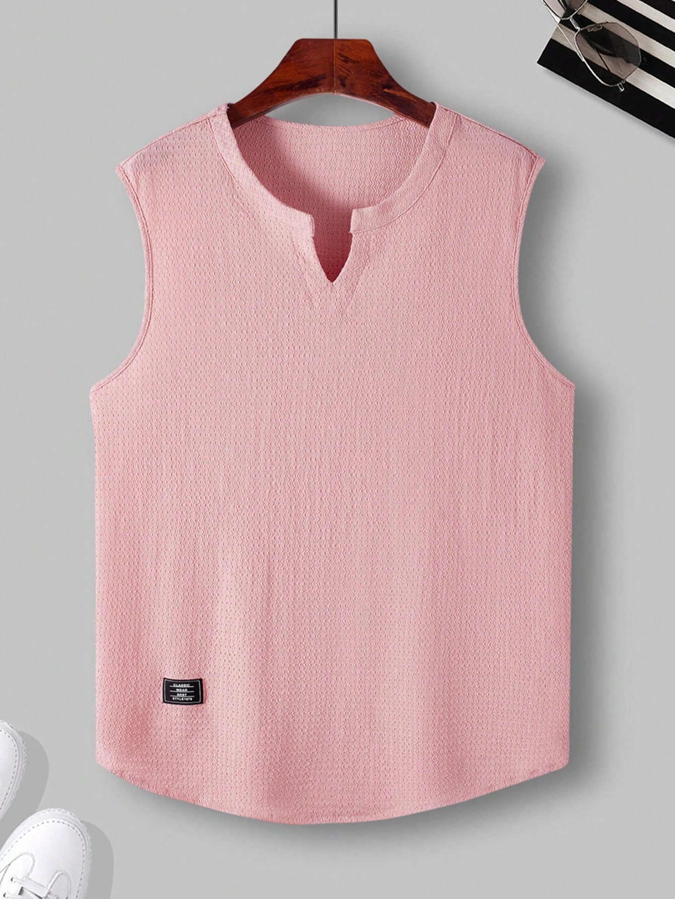 Comfortable Men's Pink tank top |summer essential|