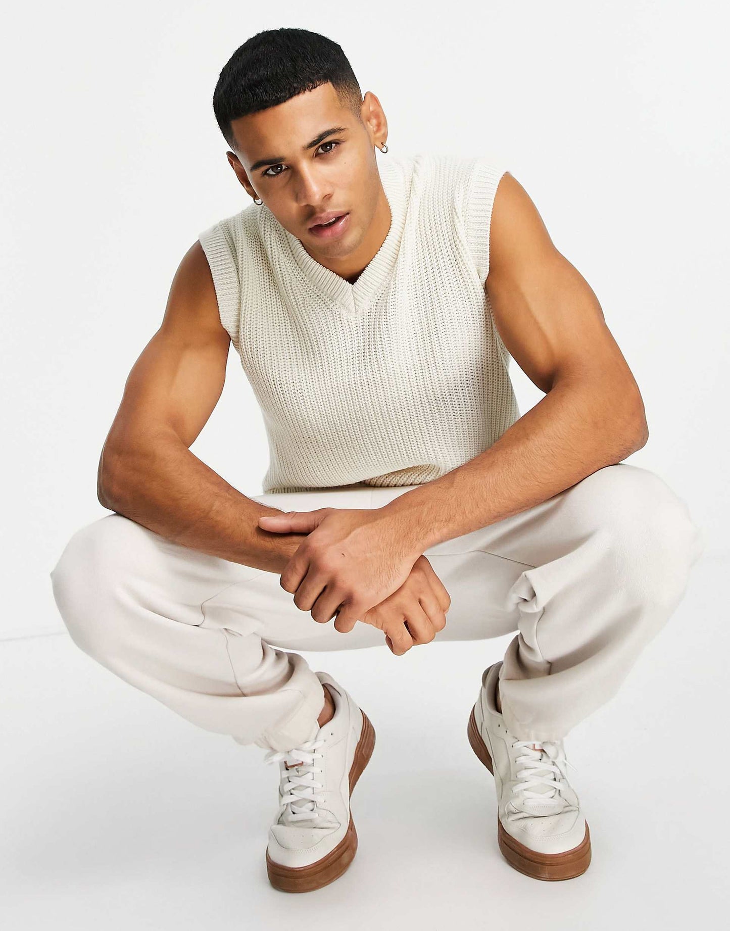 White Basic V Neck Vest | Summer essential |