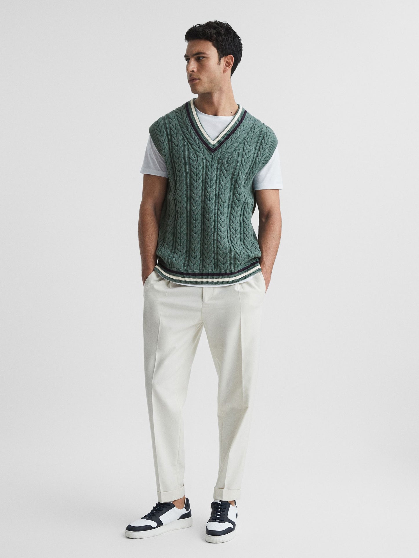 V Neck green armor summer Vest