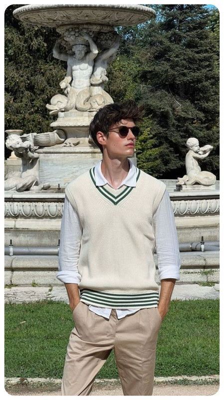 Trendy V Neck Beige Vest | Summer essential |