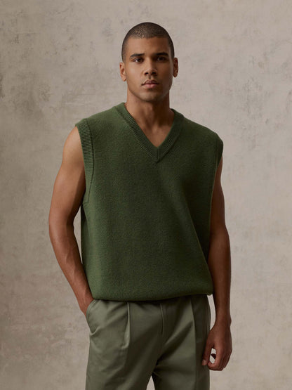 Green Crochet V Neck Summer Vest | Summer essential