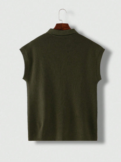 Men's Relaxed Dark Green tank top | summer essential|