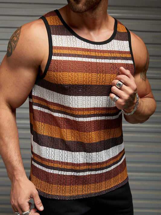 Trendy summer essential men's tank top