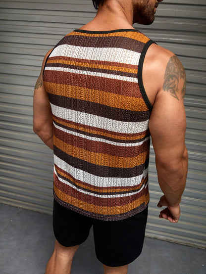 Trendy summer essential men's tank top