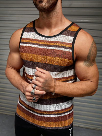 Trendy summer essential men's tank top