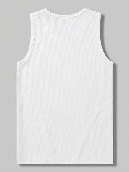 Men Solid Crew Neck Vest