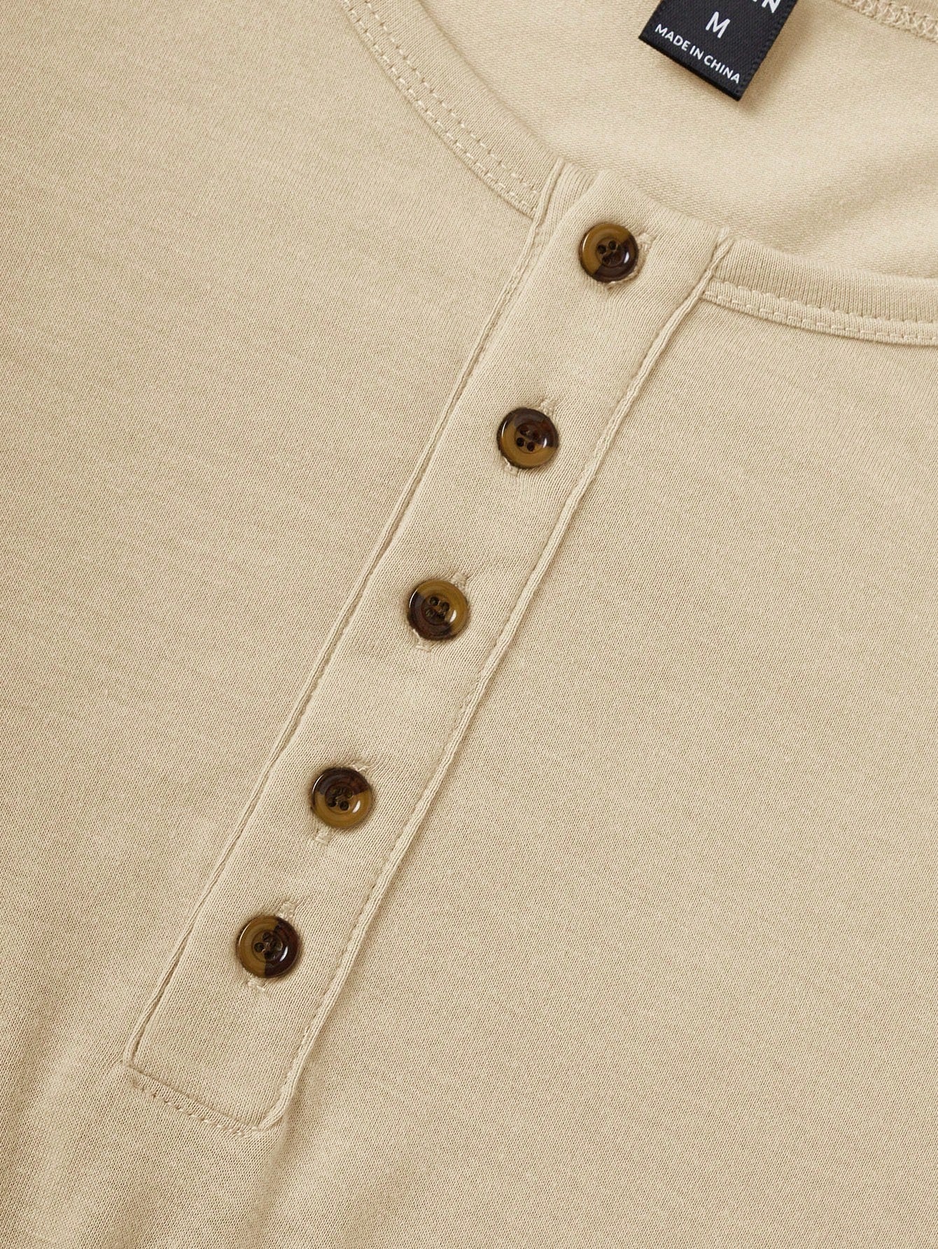 Summer essential men's buttoned tank top| apricot|