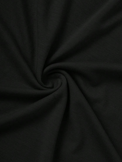 Summer essential men's buttoned tank top |Black|