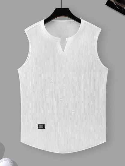 Comfortable Men's white tank top |summer essential|