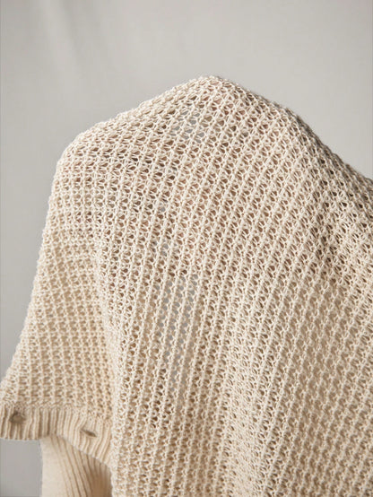 Men's Beige collared V neck tank top |summer essential|