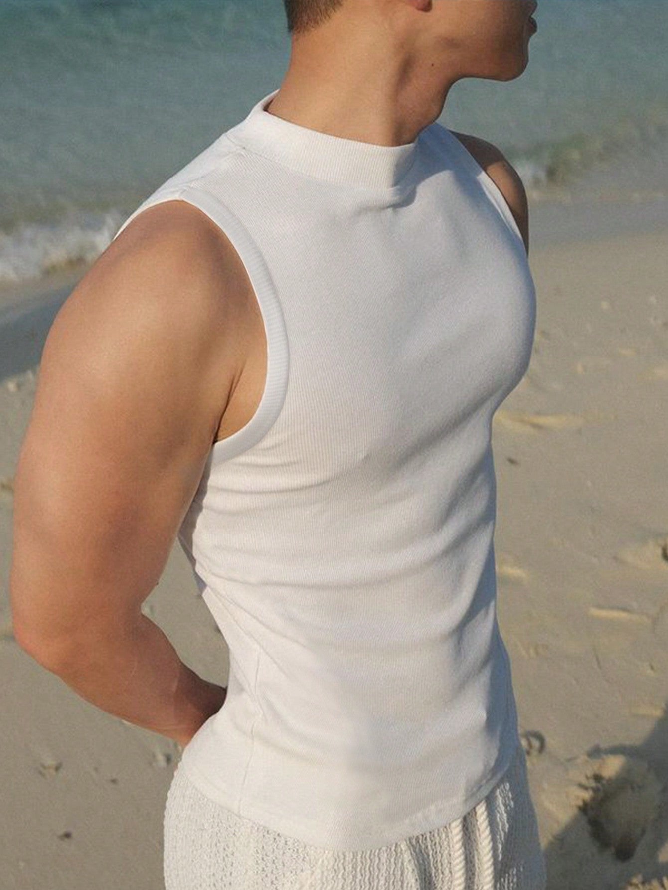 Stylish Men's tank top | WHITE|