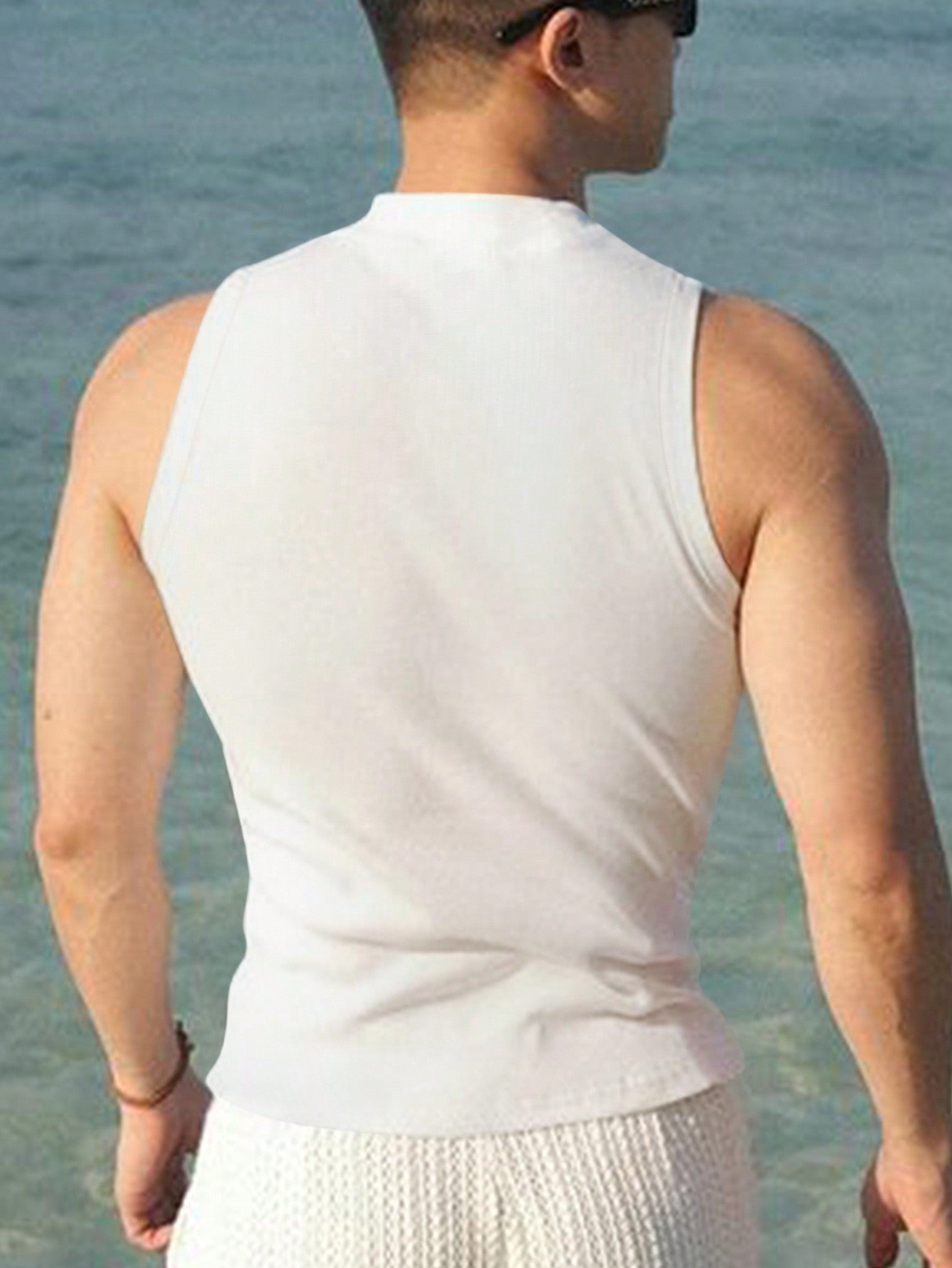 Stylish Men's tank top | WHITE|