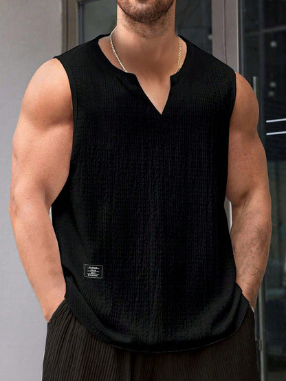 Comfortable Men's white tank top |summer essential|