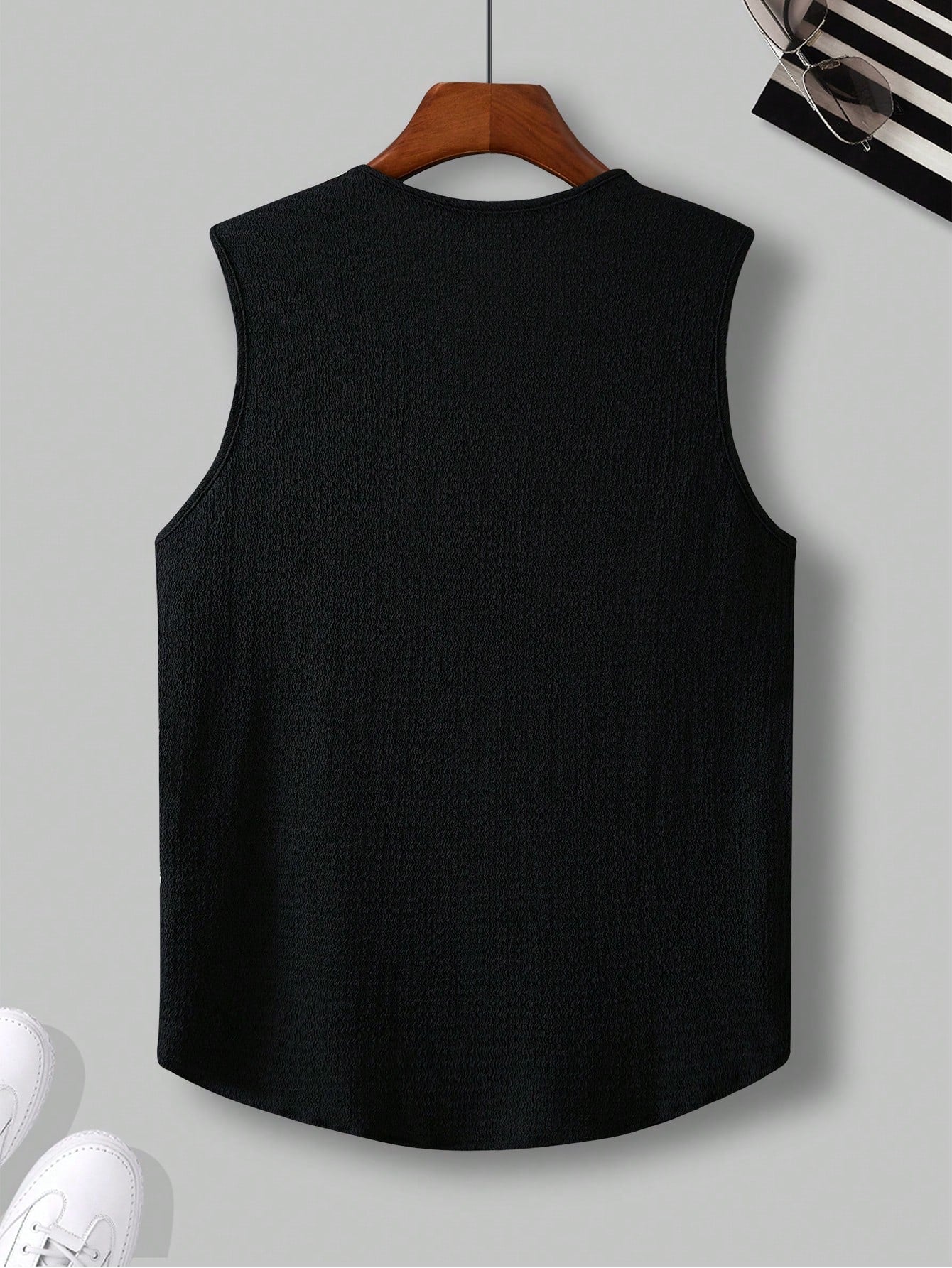 Comfortable Men's white tank top |summer essential|