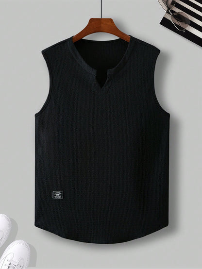 Comfortable Men's white tank top |summer essential|