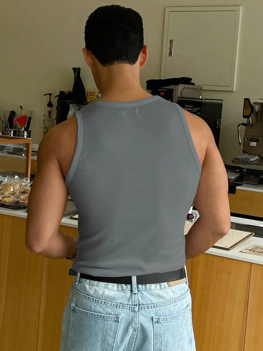 Versatile basic Men's tank top | Light Grey|