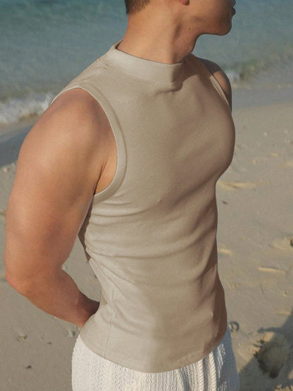 Stylish Men's tank top | KHAKI |