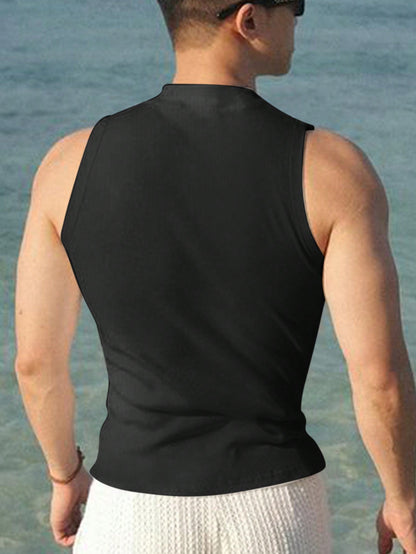 Stylish Men's tank top | BLACK|