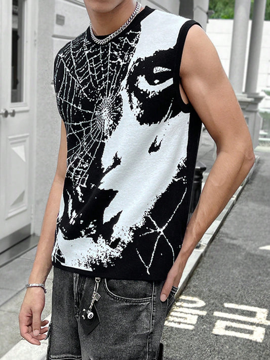 Web summer essential men's tank top