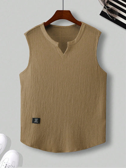 Comfortable Men's Brown tank top |summer essential|