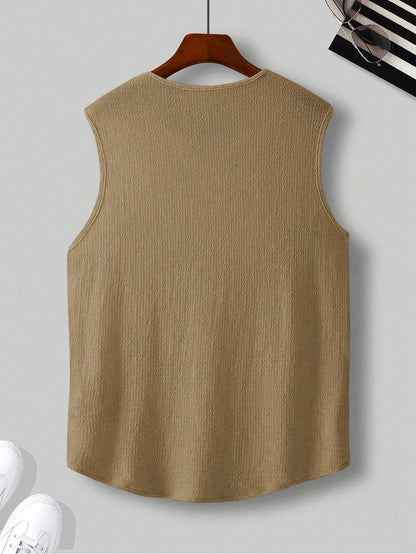 Comfortable Men's Brown tank top |summer essential|