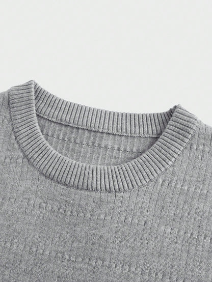 Versatile patterned men's tank top| Grey |