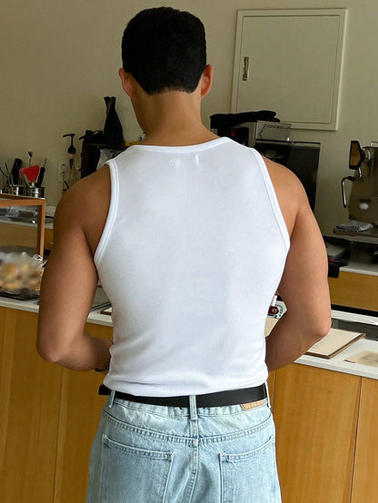 Versatile basic Men's tank top | white |
