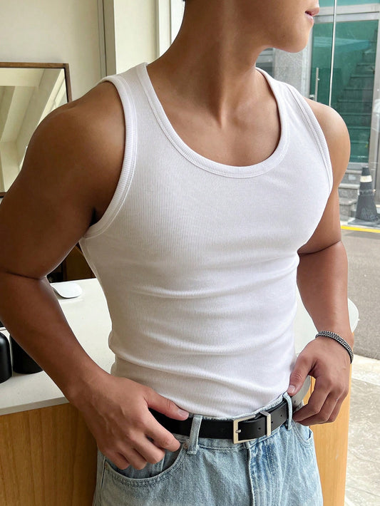 Versatile basic Men's tank top | white |
