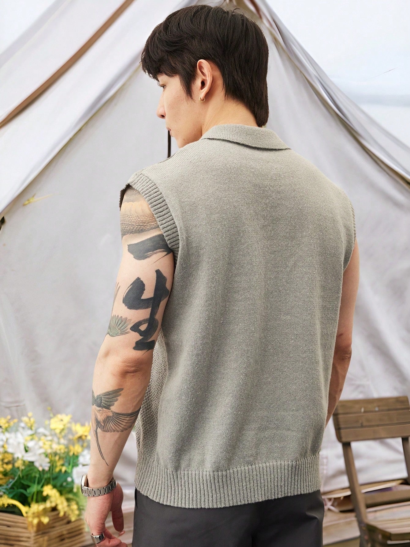 Trendy men's polo tank top | summer essential|