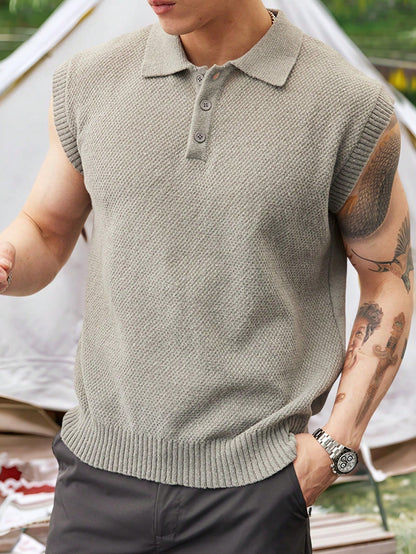Trendy men's polo tank top | summer essential|