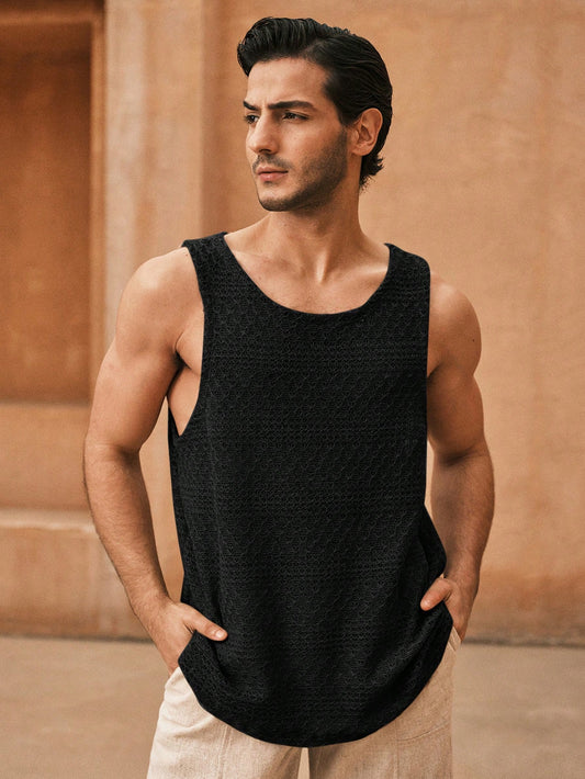 Casual summer essential men's tank top