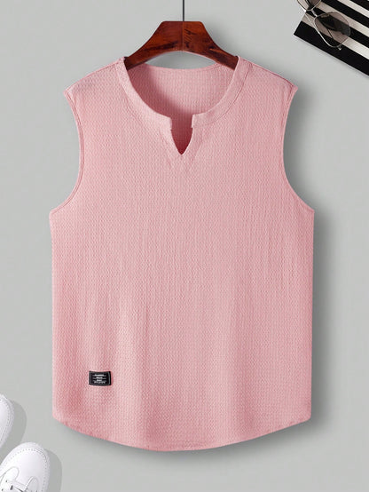 Comfortable Men's Pink tank top |summer essential|