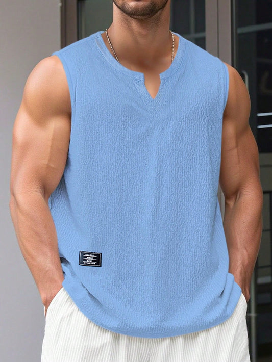 Comfortable Men's Burgundy tank top |summer essential| (Copy)