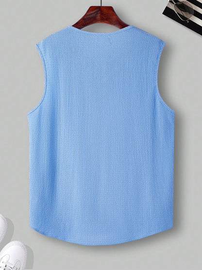 Comfortable Men's Burgundy tank top |summer essential| (Copy)