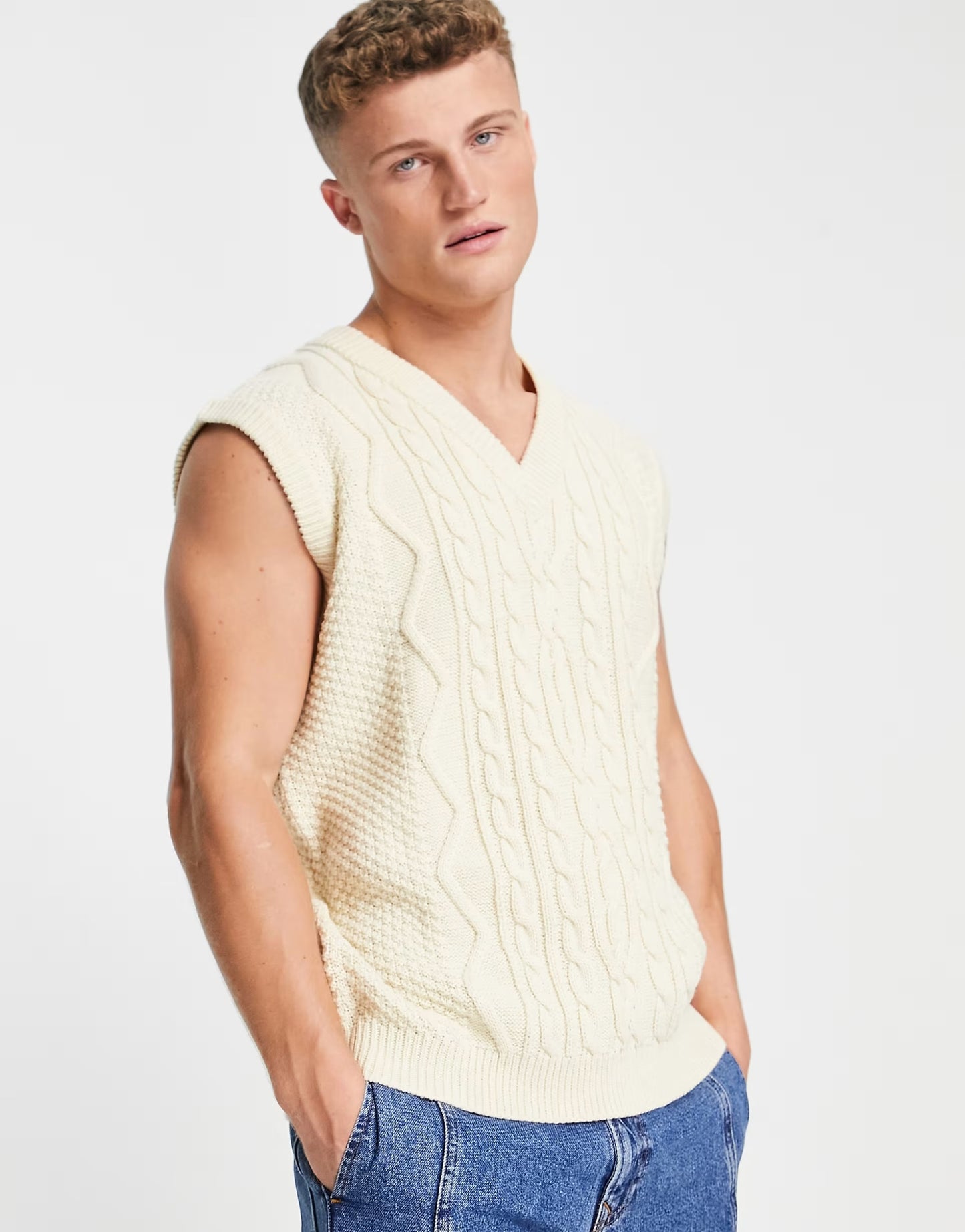 Crochet V Neck Patterned Vest | Summer essential