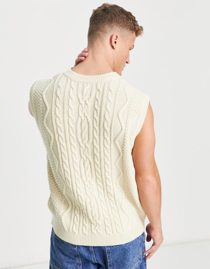 Crochet V Neck Patterned Vest | Summer essential