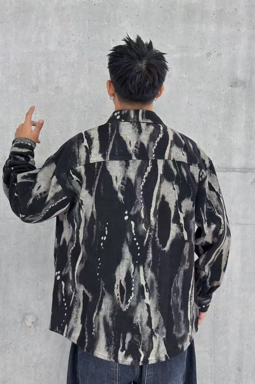 Black Zebra Shacket - Black