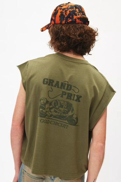 Apricot men's round neck tank