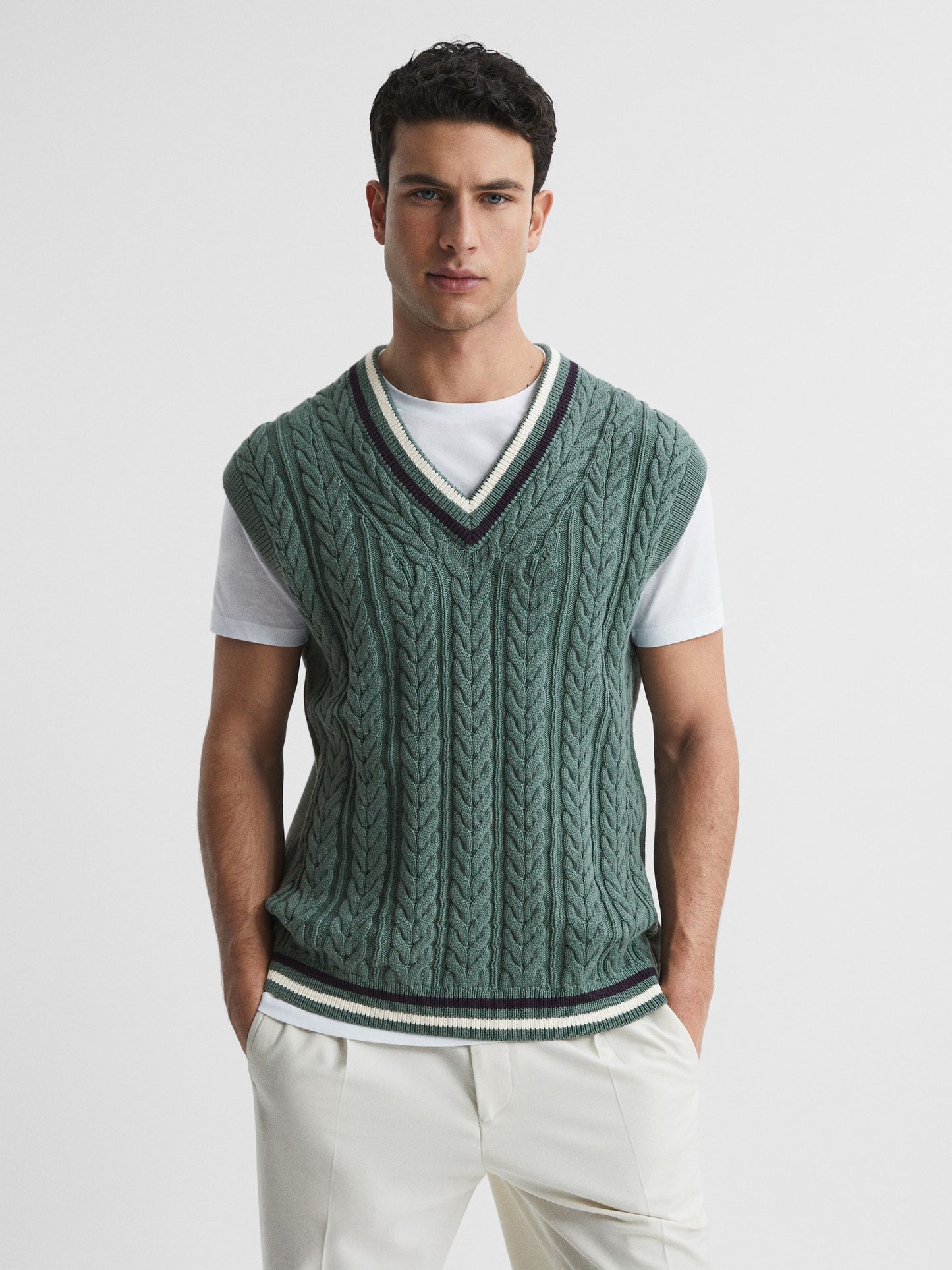 V Neck green armor summer Vest
